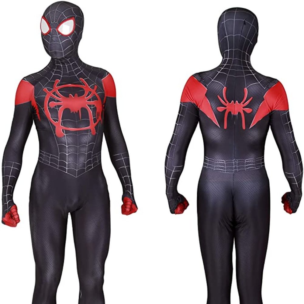 Spiderman Into The Spider Verse Cosplay Spandex Costume for Adults X-Large!